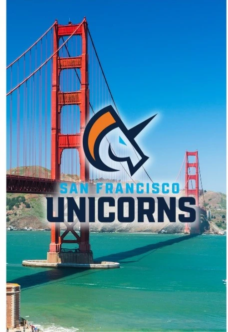 San francisco Inicorns Team logo with its respective country